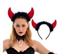 Himissy Corne de Diable, Serre Tete Diable, Serre Tete Diablesse, Halloween Bandeau, Accessoire de Fête pour Enfants et Adultes, Accessoire de Déguisement pour Halloween, Cosplay