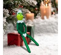 Himissy Lutins Farceur, Joli Petit Lutin, Lutins Farceurs de Noel, Beau Elfe Garcon, Elves Behaving Badly, Maison Lutins Farceurs de Noel, Sapin de Noël, cheminée décorations de Noël 17.7" (B)