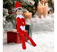 Himissy Lutins Farceur, Joli Petit Lutin, Lutins Farceurs de Noel, Beau Elfe Garcon, Elves Behaving Badly, Maison Lutins Farceurs de Noel, Sapin de Noël, cheminée décorations de Noël 17.7" (K)