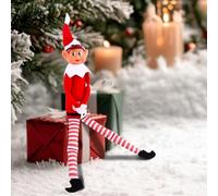 Himissy Lutins Farceur, Joli Petit Lutin, Lutins Farceurs de Noel, Beau Elfe Garcon, Elves Behaving Badly, Maison Lutins Farceurs de Noel, Sapin de Noël, cheminée décorations de Noël 17.7" (F)