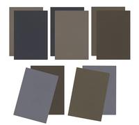 Himmlfel Lot de 10 feuilles de papier de verre pastel mat 5 couleurs pour pastels, acrylique, craies, crayons, peinture au charbon, papier pastel à l'huile pour artistes et débutants (sans bordure)