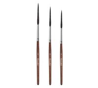 Himmlfel Pinceau Script,3 Pinceaux Traceur Extra Longs pour Aquarelle, Acrylique et Huile,Pinceaux Scroll de Haute qualité pour Remplir Les Coins, Marquer, Tracer Les Contours et Travailler Les Bords