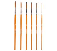 Himmlfel pinceaux Lettering, 6 Pinceaux pour Peindre des Lettres, des Lignes, des Contours, etc., Pinceaux pour l'acrylique, l'aquarelle, l'huile et la Gouache pour Les Artistes et Les débutants