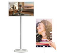 Himopuer Téléviseur Portable 32 Pouces, écran Tactile 1080p sur roulettes avec caméra, Tablette TV rotative avec télécommande, écran Mobile Intelligent sur Pied 8+128G(8G+128G)