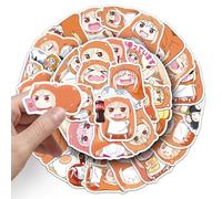 Himouto Autocollants 50Pcs Graffiti Décalque Doma Umaru Figurine Carnet de Notes Autocollant Umaru Décalque pour Tablettes Tasse Skateboard Vélo Casque Autocollants Décoratifs