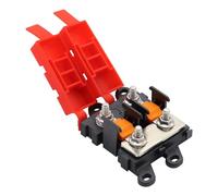 HIMOZEAN Porte-fusibles midi à 2 compartiments pour voiture, distributeur en cuivre, bateau, camping-car, caravane, remorque, camping-car, boîte à fusibles Midi avec fusibles 30 A, 60 A, 100 A