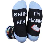 Himozoo Chaussettes amusantes pour la fête des pères de la part de sa fille/fils/épouse « Do Not Disturb I'm Watching Football », Lecture noire, Taille unique