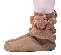 Himozoo Chaussettes en tricot 3D en forme d'animal pour maman, épouse et fille, chaussettes fantaisie amusantes pour Noël, chaudes et douces pour femme, fille, Capybara-01, Taille unique