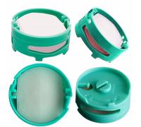 HIMrHEPA Lot de 4 cartouches de rechange pour aspirateur vertical Shark AZ3000 AZ3002 HZ3000 HZ3002 IZ862H IZ562H ZD550 et purificateur d'air HP302, pièce # 1541FC3000, bleu sarcelle.