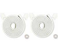 HIMRY 10 Mètre Rouleau en Mousse + 16 Coins | Anti Choc Protecteurs Bords et Coins de Table, L-Forme Rouleau Mousse Bords Protecteur & Coins Protecteur, 2x5m, Off Blanc KXD7000-Set Off White