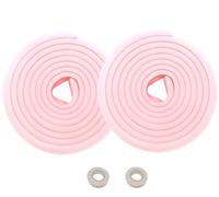 HIMRY 10 Mètre Rouleau en Mousse Anti Choc Protecteurs Bords de Table, L-Forme Rouleau Mousse Bord Protecteur, Anti-Crash Protection sur Bords De Table, 2x5m, Rose KXD7000 Pink