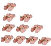 HIMRY 10 Paires | Embauchoirs Sabots Chaussures civière, Embauchoirs en Bois Naturel, Réglable Chaussures en Forme, Taille 41/42, Taille 41, Taille 42, KXB6000-41-10P