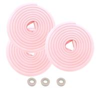 HIMRY 15 Mètre Rouleau en Mousse Anti Choc Protecteurs Bords de Table, L-Forme Rouleau Mousse Bord Protecteur, Anti-Crash Protection sur Bords De Table, 3x5m, Rose KXD7000 Pink