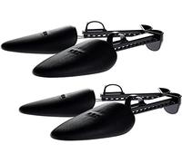 HIMRY 2 paires Embauchoirs ajustable pour Hommes, réglable Chaussures civière en Plastique, chaussure brancard universel chaussure shaper, pour Taille EU 39-46, noir, KXB6003 black-M-2x