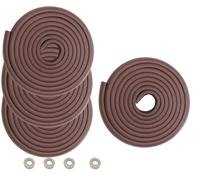 HIMRY 20 Mètre Rouleau en Mousse Anti Choc Protecteurs Bords de Table, L-Forme Rouleau Mousse Bord Protecteur, Anti-Crash Protection sur Bords De Table, 4x5m, Brun KXD7000 Brown