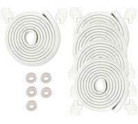 HIMRY 25 Mètre Rouleau en Mousse + 40 Coins | Anti Choc Protecteurs Bords et Coins de Table, L-Forme Rouleau Mousse Bords Protecteur & Coins Protecteur, 5x5m, Off Blanc KXD7000-Set Off White