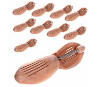 HIMRY® 5 Paires Embauchoirs de Bois Naturel, avec Ressort, Unisexe Premium Chaussures civière à Spirale, Femmes/Hommes, Taille 45/46, Taille 45, Taille 46, KXB6001-45