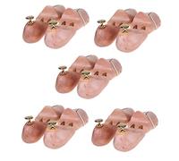 HIMRY 5 Paires | Embauchoirs Sabots Chaussures civière, Embauchoirs en Bois Naturel, Réglable Chaussures en Forme, Taille 43/44, Taille 43, Taille 44, KXB6000-43-5P