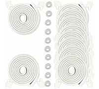 HIMRY 50 Mètre Rouleau en Mousse + 80 Coins | Anti Choc Protecteurs Bords et Coins de Table, L-Forme Rouleau Mousse Bords Protecteur & Coins Protecteur, 10x5m, Off Blanc KXD7000-Set Off White