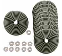 HIMRY 50 Mètre Rouleau en Mousse Anti Choc Protecteurs Bords de Table, L-Forme Rouleau Mousse Bord Protecteur, Anti-Crash Protection sur Bords De Table, 10x5m, Noir KXD7000 Black
