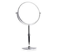 HIMRY Miroir Cosmétique sur Pied Hauteur Réglable 7x Grossissement, 8 Pouces, Rotatif 360° Vérchrome Miroir Grossissant Salle de Bain Normal + 7x, KXD3114