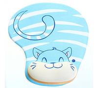 HIMRY Tapis de Souris en Gel de Style Dessin animé KXC5100 Bluecat Bleu