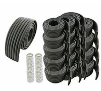 HIMRY Universel Rouleau de Mousse, 4000cm x 80mm, Epaissir Mousse Antichoc Sécurité pour Bébé Kits, Enfants sécurité Anti-Crash, Tout Usage sécurité de bébé Protecteur. 20x2m, Noir, KXD7002 Black