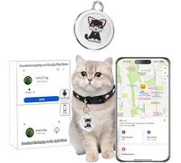 HIMS Collier de suivi GPS pour chats/chiens/chat - Tracker de localisation GPS leader sur le marché | Pas de charge nécessaire | Pas de frais mensuels | Étanche | Fonctionne avec n'importe quel