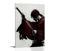 Himura Kenshin Draws Sword Poster Peinture décorative sur toile Art mural pour salon, chambre à coucher, art mural, impression d'image moderne, décoration de salle familiale, 50 x 75 cm