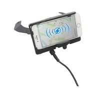 Himwqfuh Moto Support Guidon pour TMAX 530 pour T-Max 2012-2016 Support Téléphone Moto avec Chargeur sans Fixation pour GPS(Wireless Full Set)