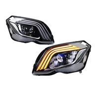Himwqfuh Phare Avant Pour Benz Classe Pour GLK Pour GLK350 Pour GLK300 Pour GLK250 X204 2013-2015 DRL Clignotants Séquentiels Feux Avant Assemblage Phares LED