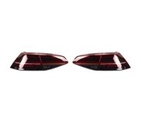 Himwqfuh Phare Avant Pour VW Pour Golf7 Pour Golf7.5 Mk7 Mk7.5 2013-2016-up Feu Stop Avec Clignotant LED Ensemble De Feu Arrière De Voiture(2pcs RED Clear Color)