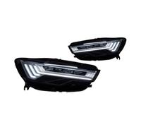 Himwqfuh Pour A6 C7 2012-2018 Phares LED Ensemble Phare Voiture Feux Avant | Lentille Projecteur Angel Eye Clignotants DRL Feux Route Feux Avants Voiture(12-15)