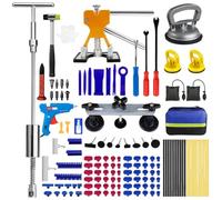 HiNADA 139Pcs Kit de réparation de bosses pour voiture, outil de débosselage sans peinture, kit d'outils pour réparation de carrosserie, extracteur de dents, kit d'outils PDR pour dégâts de grêle