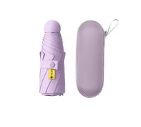 Hinapan 1 Morceau de Mini Pluie de Voyage, Petit Parapluie avec Capsule, écran de Pluie de Poche, Parasol Portable léger, Protection UV, pour Femmes, Hommes, enfan (Lila)