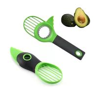 Hinapan 2 pièces Coupe-Avocat 3 en 1, Coupe-Avocat Multifonctionnel et extracteur de graines, éplucheur à Couteau avec poignée Confortable, Parfait pour épépiner, Couper et ramasser