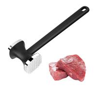 Hinapan Attendrisseur à viande double face en acier inoxydable avec revêtement anti-adhésif - Marteau à viande - Marteau tendre, pour bœuf, poulet, porc - Poignée ergonomique antidérapante