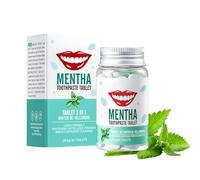 Hinapan Comprimés Dentifrice 30 Pièces, Dentifrice Solide Voyage, Comprimés à Mâcher Menthe, Alternative Écologique au DentifriceTraditionnel, Nettoie les Dents, Élimine les Taches Superficielles