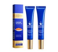 Hinapan Crème Yeux Caviar, Crème Contour des Yeux au Caviar, Soin Anti-Rides et Anti-Âge pour Lisser les Lignes Fines, Action Régénérante et Repulpante, 20 g
