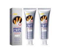 Hinapan Dentifrice Blanchiment Anti-Taches 2x100g, Élimine les Taches de Tabac et de Thé, Soin Gencives Doux, Fraîcheur Longue Durée, Formule Blancheur Intensive pour un Sourire Éclatant