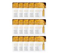 Hinapan Masque Visage 24K Or & Sérum Ampoule, 15 Masques Décollagés, Soin Anti-Âge Liftant et Éclat Immédiat, Purifiant et Raffermissant, Pour Tous Types de Peau