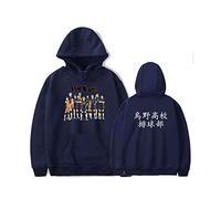 Hinata Shoyo Sweat à capuche pour homme - Haikyuu - En coton - Pour adulte, bleu marine, M