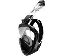 HINATAA Masque de Plongée en Apnée Intégral à 180°, Double Float Ball Masque Snorkeling, Anti-Buée Anti-Fuite Masque Tuba Snorkeling, Kits Lunettes de Plongée pour Adultes et Jeunes (Noir, S/M)