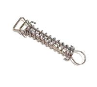 HINAYOSAN 1/4/10 pièces pour tente de camping avec boucle fixe, ressort de tension coupe-vent, tendeur de corde en acier inoxydable, boucle fixe, coupe-vent, accessoires de camping, clip réglable