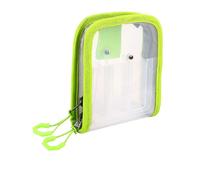 HINAYOSAN 1. Étui transparent pour leurres de pêche avec 6 compartiments et fermetures éclair à 2 voies, Vert, Taille unique