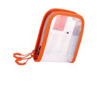 HINAYOSAN 1. Étui transparent pour leurres de pêche avec 6 compartiments et fermetures éclair à 2 voies, b, Taille unique