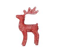 HINAYOSAN 40 cm - Décoration de Noël en fer forgé avec lumière LED - Statuette d'élan à paillettes - Renne - Décoration de renne