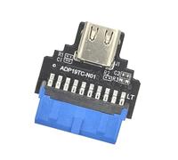 HINAYOSAN Adaptateur compact portable 19 broches vers type C avec un transport facile et un transfert rapide de type C de 5 Gbit/s