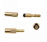 HINAYOSAN Adaptateur de valve de pneu en cuivre barbelé anti-fuite avec anneaux scellés pour gonflage de véhicule, moto, vélo