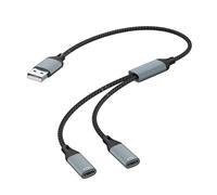 HINAYOSAN Adaptateur USB C répartiteur dissipation rapide de la chaleur multiports concentrateurs pour ordinateur portable, téléphone, consoles de jeu, chargement sécurisé